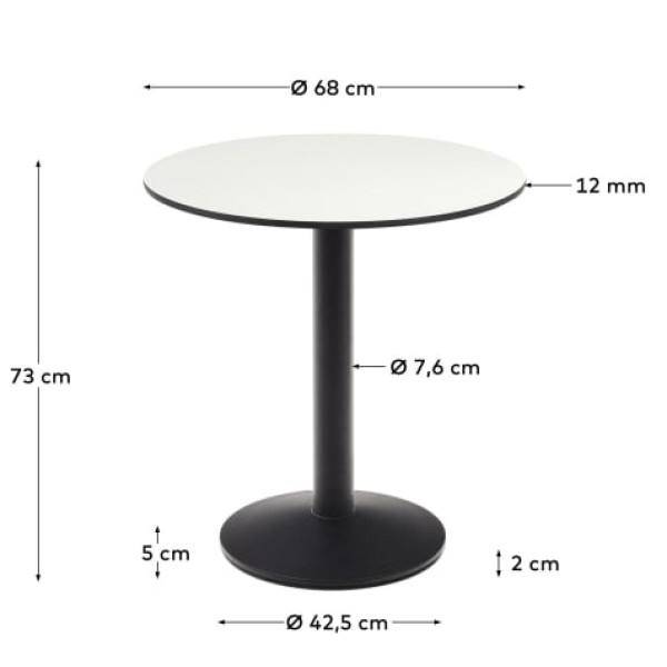 Стіл Dina круглий з круглою основою - стиль та зручність для будь-якого інтер'єру