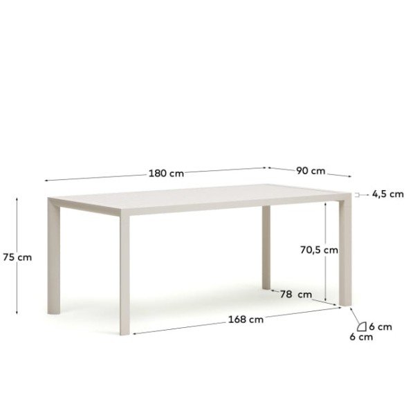 Стіл Culip 180х90 см для кухні та саду