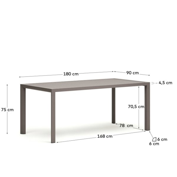 Стіл Culip 180х90 см для кухні та саду