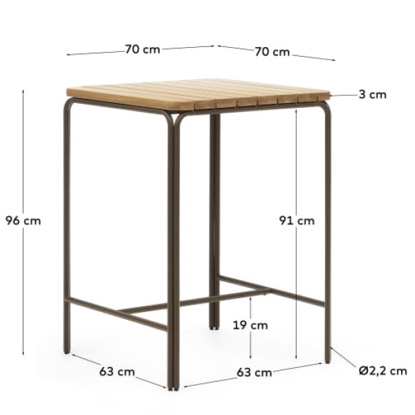 Барний стіл Salguer — стильний вибір для дому та кафе