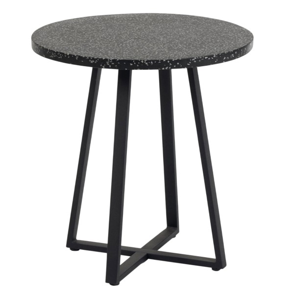 Стіл Tella – Круглий стіл для вулиці з металевою основою