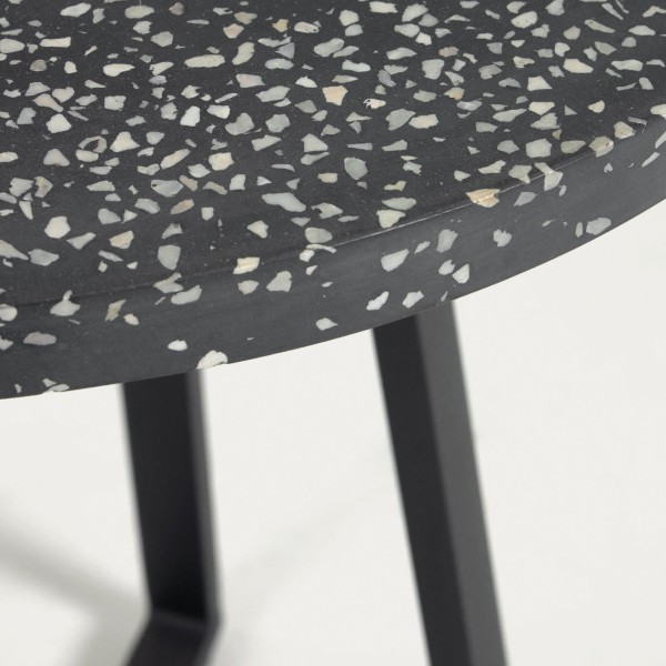 Стіл Tella – Круглий стіл для вулиці з металевою основою