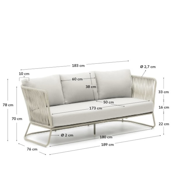 Диван Saconca – для комфортного відпочинку на вулиці