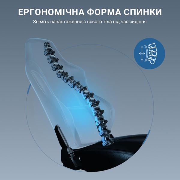 Ігрове крісло Anda Seat Luna Pro Size L Black Fabric – комфорт та підтримка для кожного геймера