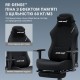 Ігрове крісло Anda Seat Luna Pro Size L Black Fabric – комфорт та підтримка для кожного геймера