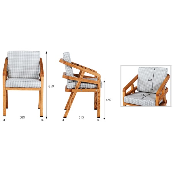 Стілець обідній Lugano Dinner