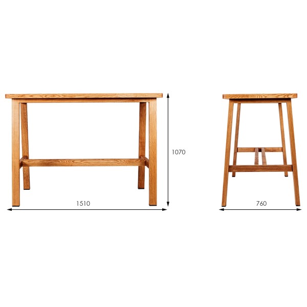 Стіл барний Lugano Casual Standard для кухні та кафе