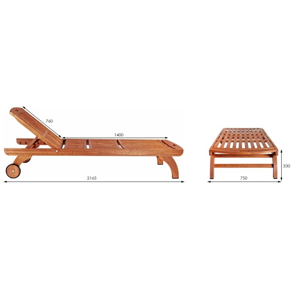 Шезлонг California VIP для саду