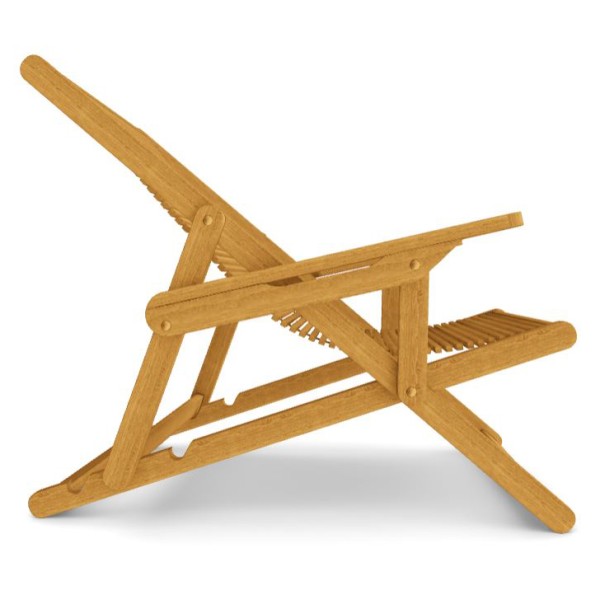 Крісло-шезлонг Chair Wood з масиву дерева для саду та вітальні
