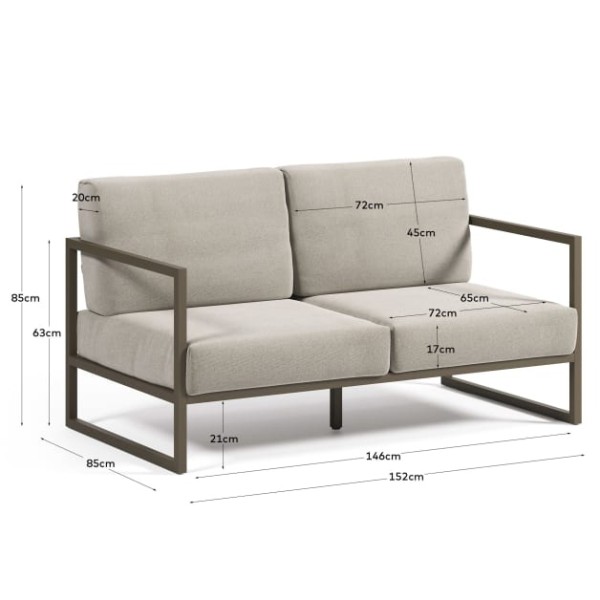 Диван 2-місний Comova – для вашого комфорту на вулиці