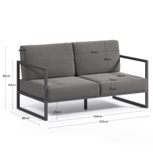 Диван 2-місний Comova – для вашого комфорту на вулиці