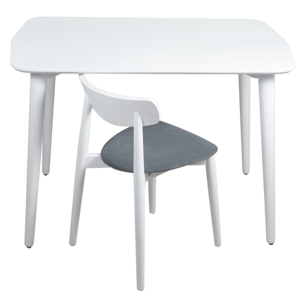 Стіл Dan White (Ден) Lovko — сучасний білий стіл для кухні