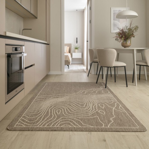 Килим Печерські пагорби кавовий – елегантність та комфорт для вашого дому