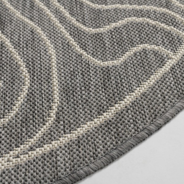 Килим Пейзажна алея сірий