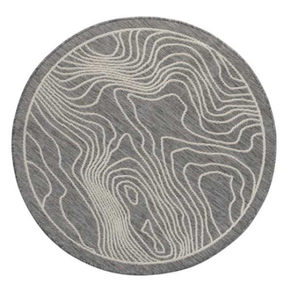 Килим Пейзажна алея сірий