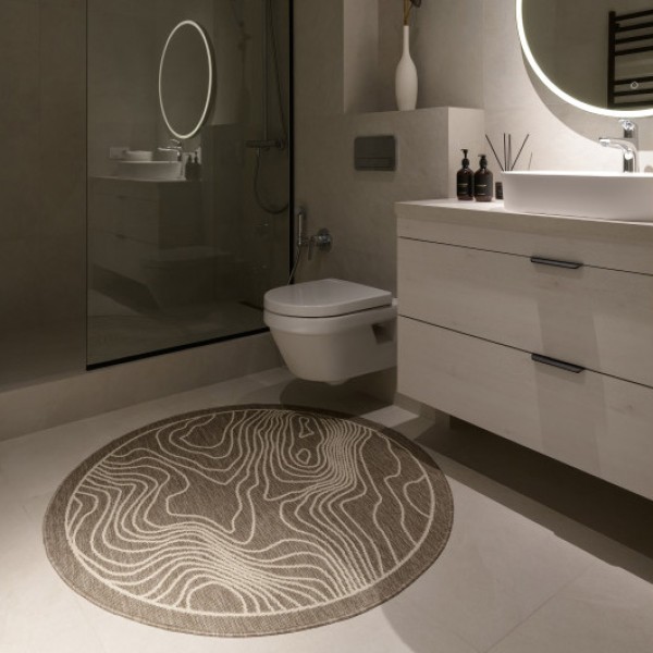 Килим Пейзажна алея кавовий – елегантний вибір для вашого дому