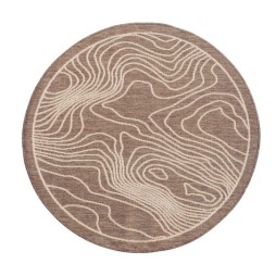 Килим Пейзажна алея кавовий