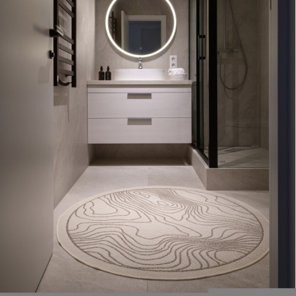 Килим Пейзажна алея бежевий — стильний вибір для вашого інтер'єру