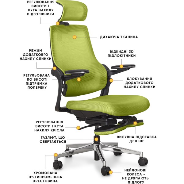 Крісло Vacanza Air – комфорт і стиль для вашого робочого місця