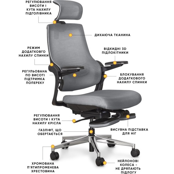 Крісло Vacanza Air – комфорт і стиль для вашого робочого місця