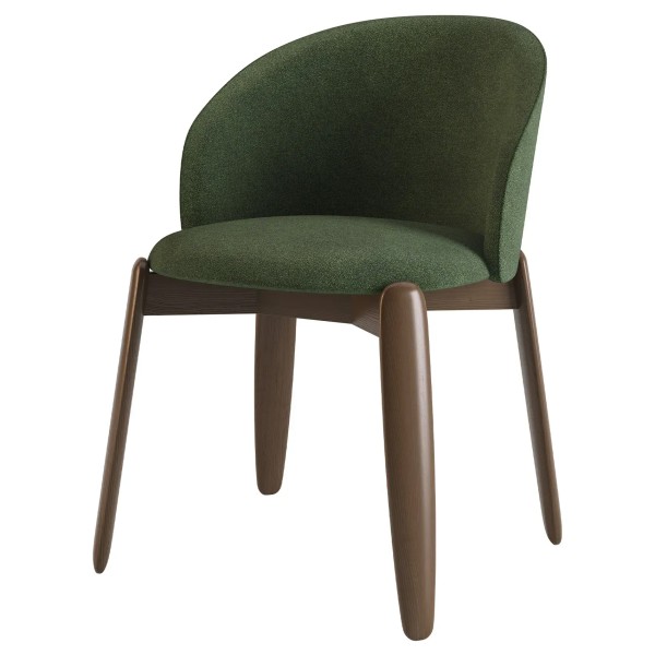 Стілець Rino темний горіх – стильний вибір для вашої кухні чи кафе