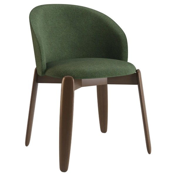 Стілець Rino темний горіх – стильний вибір для вашої кухні чи кафе