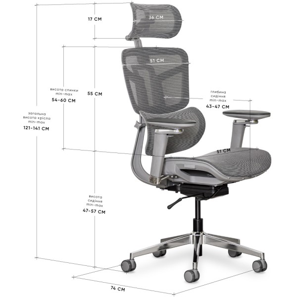 Крісло S4 Air – Комфорт та стиль для вашого офісу
