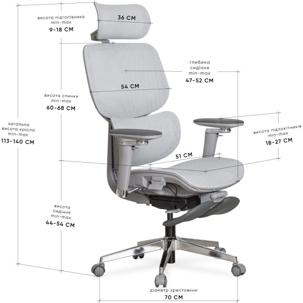 Крісло D2 Air Plus — комфорт для офісу та дому