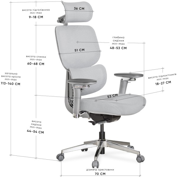 Крісло D2 Air Fabric