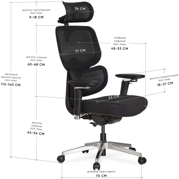 Крісло D2 Air Fabric