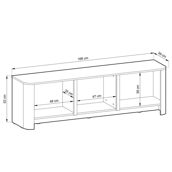 Тумба під ТВ Bari RTV 168 - Стильна меблі для вашої вітальні