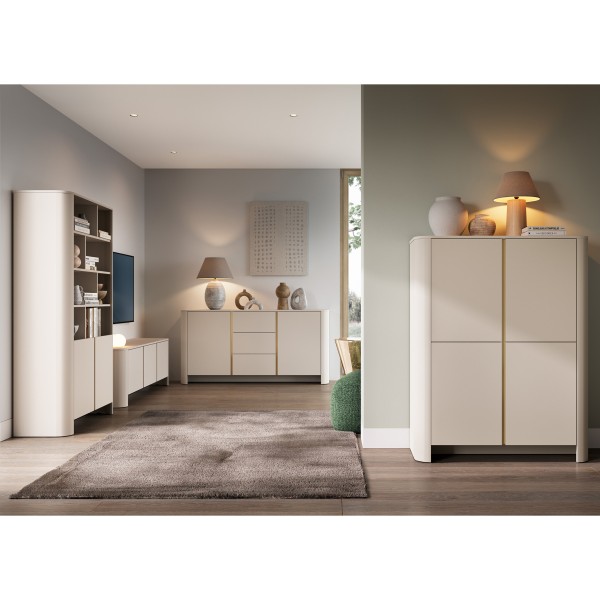 Стелаж Bari RG103 для вітальні в скандинавському стилі