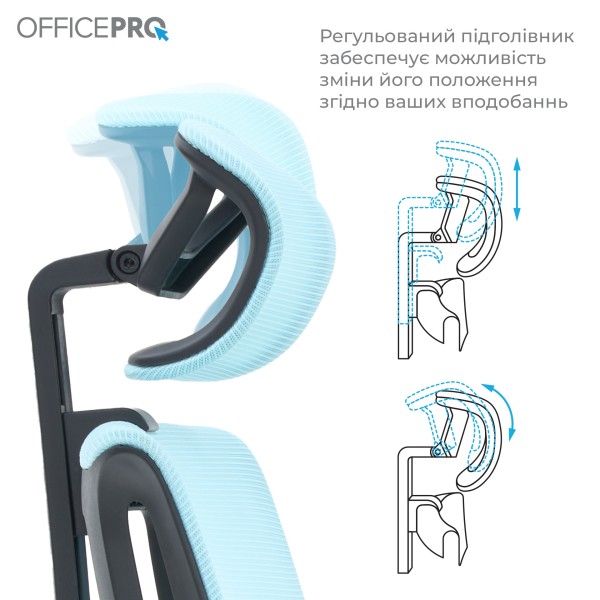 Крісло офісне Officepro Harmony OC310-B-BL-BL