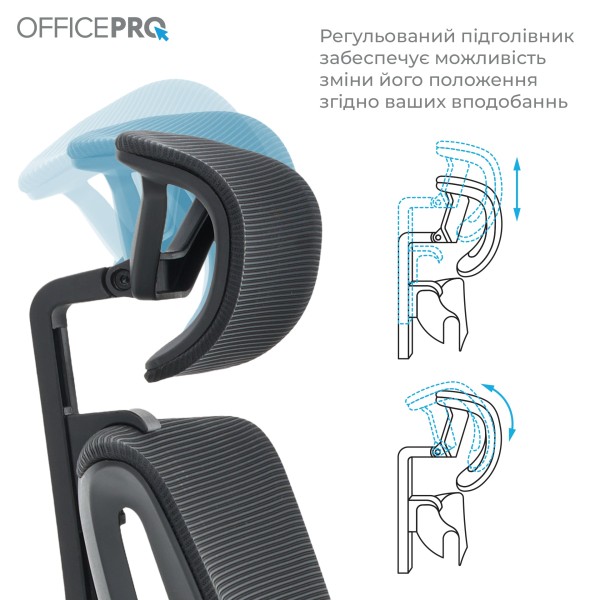 Офісне крісло Officepro Balance OC550-B-B-B