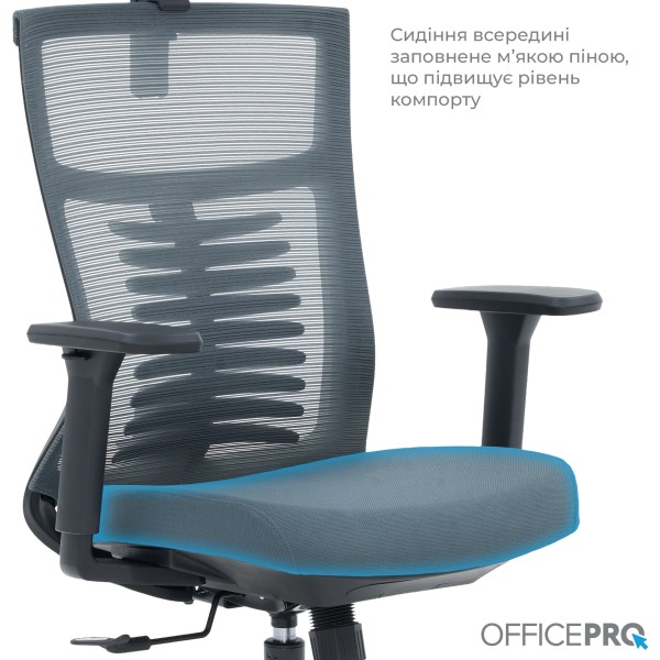 Крісло офісне Officepro Balance OC550-B-DG-DG – Купити в Elite Mebel