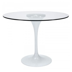 Стіл скляний круглий Тюльпан G