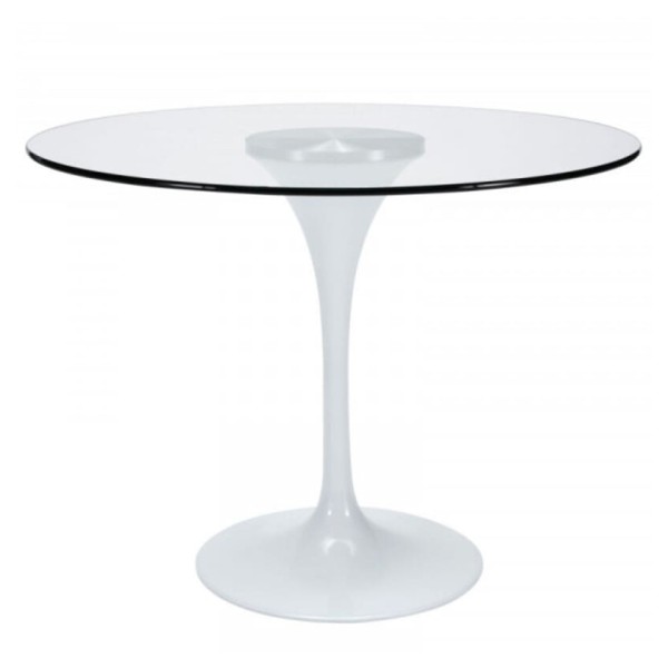 Стіл скляний круглий Тюльпан G