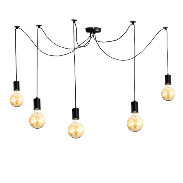 Люстра павук Spider-5 — Підвісний світильник з металу