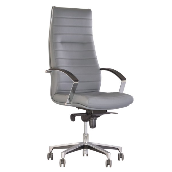 Крісло Iris steel AL70 – стильне офісне крісло з екошкіри