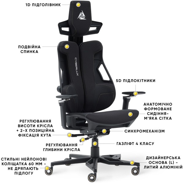 Геймерське крісло Cyberlux V10 Fabric