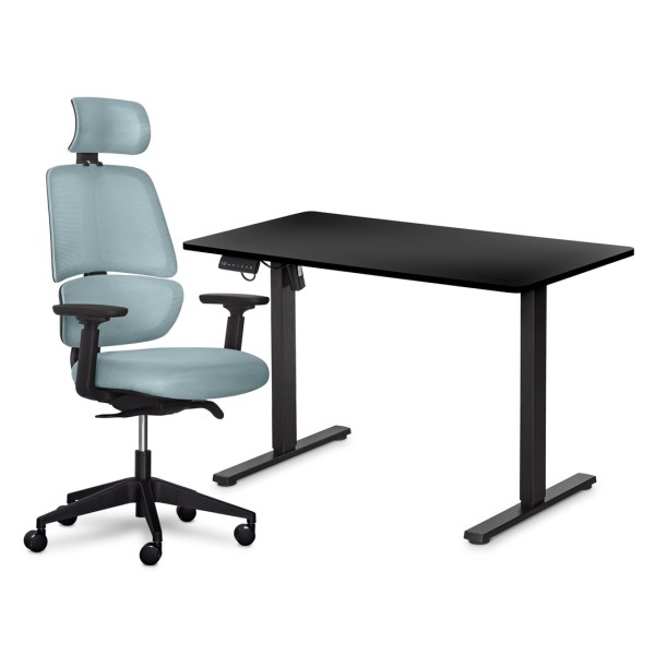 Комплект стол PowerDesk Lite + стул Leo Air Plus для вашого офісу