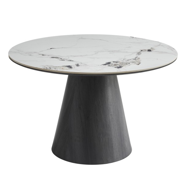 Стіл Orion – сучасний круглий стіл з кераміки та МДФ