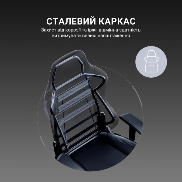 Ігрове крісло Anda Seat Luna Pro Size L Dark Gray Fabric
