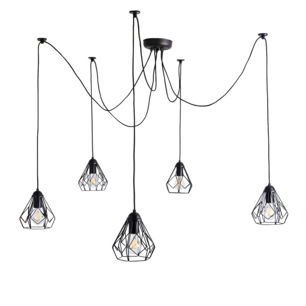 Люстра павук Bevel Spider-5 – підвісний світильник для сучасних інтер'єрів