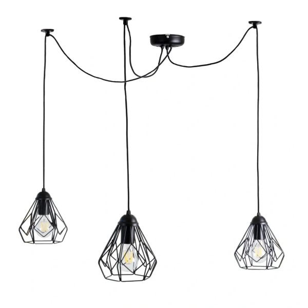 Люстра павук Bevel Spider-3 — стильний металевий підвісний світильник