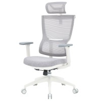 Кресло офисное Officepro Elegant OC600-W-LG-LG