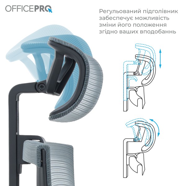 Офісне крісло Officepro Balance OC620-B-DG-DG
