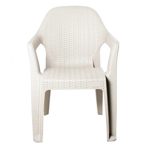 Стілець пластиковий ротанг Міла для дому та вулиці