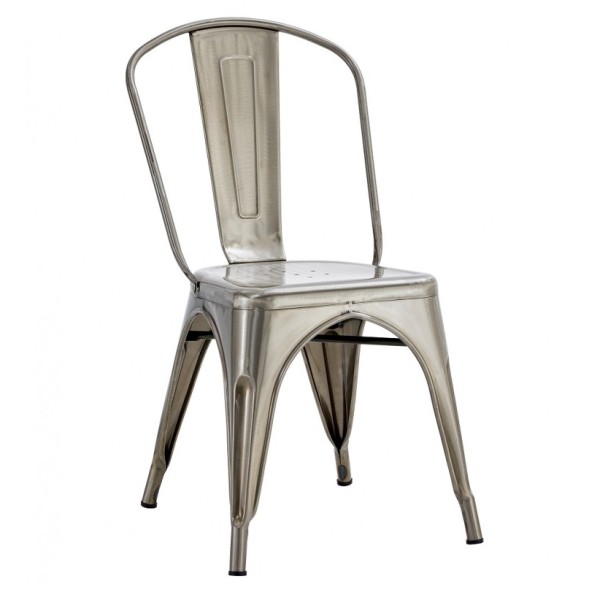 Стілець металевий полірований Толікс