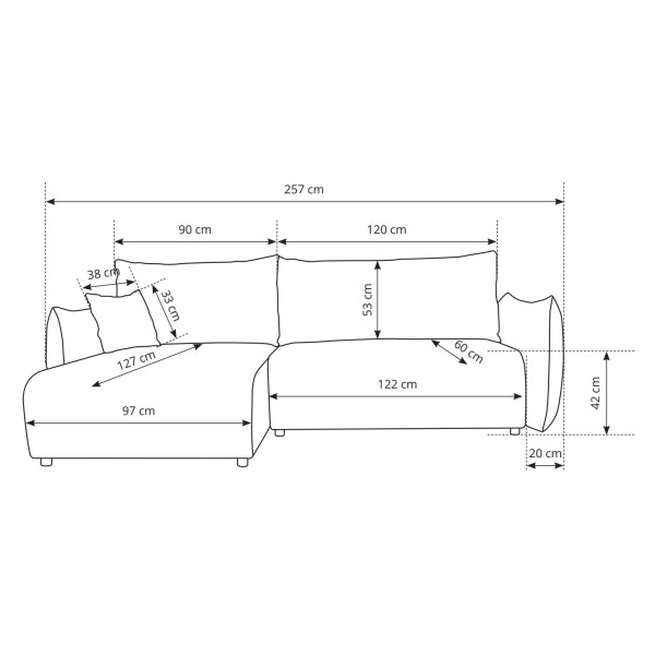 Диван кутовий розкладний Allora — комфорт та стиль для вашої оселі